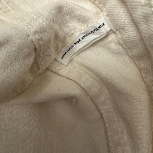 Rag & Bone Nina High Rise Ankle Cigarette Jeans, Ecru - Picture 13 of 14